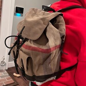 NWT Burberry Check Backpack